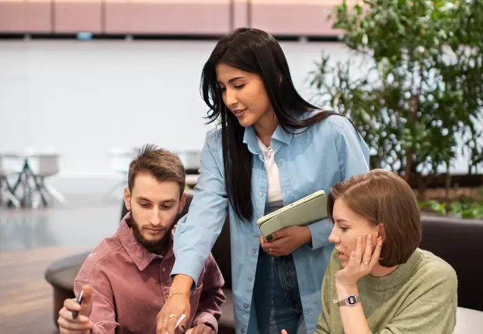 Experienced professionals collaborating