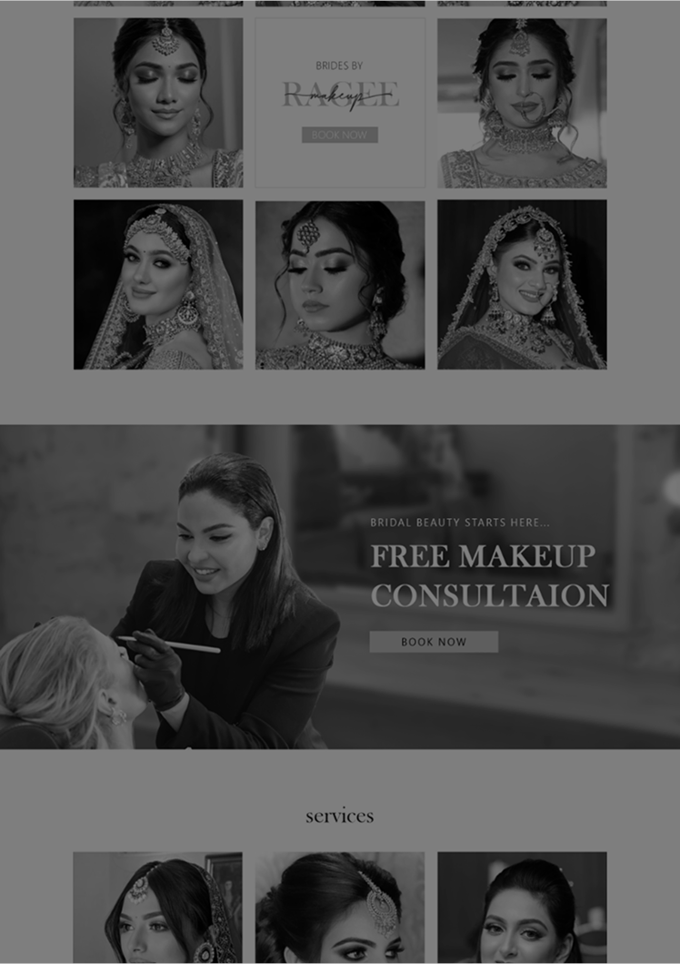 Ragee Makeup Website